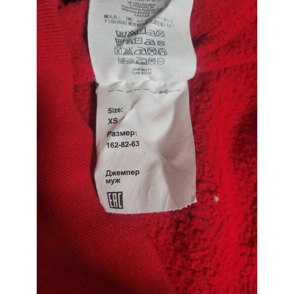 Vans "Established 66'" Pullover Hoodie Chili Pepper Red Adult Size XS - Picture 9 of 9